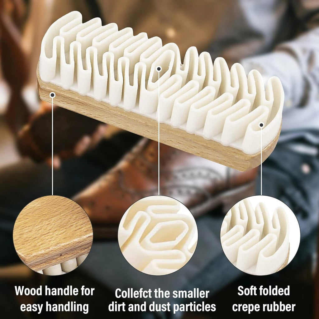 2 in 1 Shoe Cleaning Brush – Rubber Bristles for Effective Cleaning
