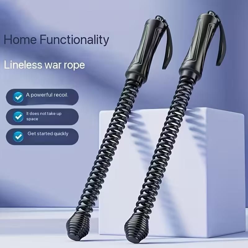 2pcs Black Portable Wireless Battle Rope - noQMall
